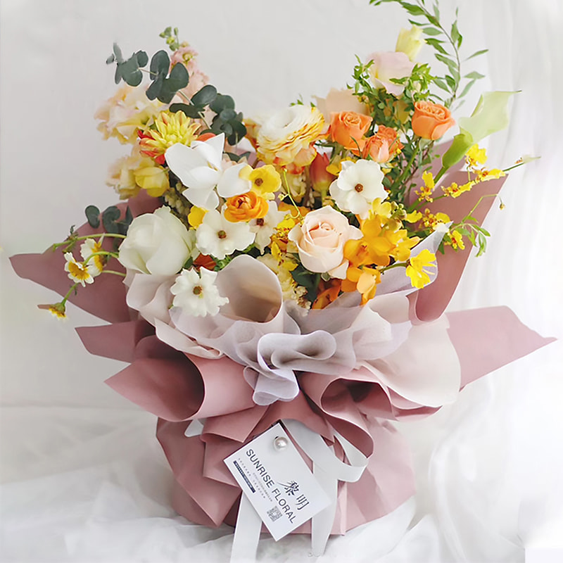 MYHC-01 Double-Sided And Double-Color Ouya Paper Pearlescent Film Flower Wrapping Paper