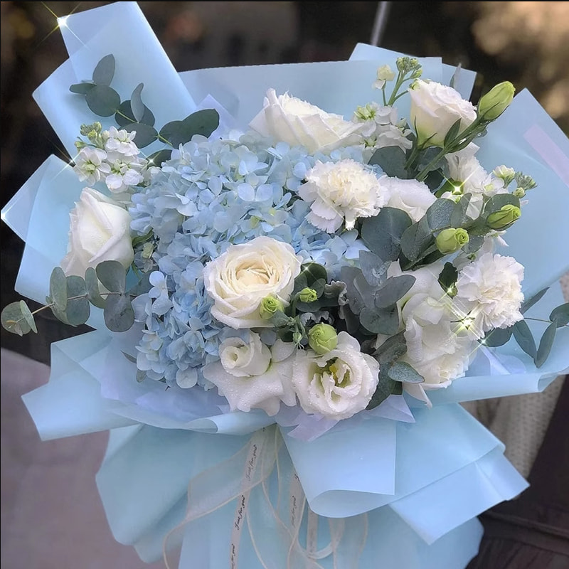MYHC-02 BOPP Han Su Paper Solid Color Flower Packaging Film