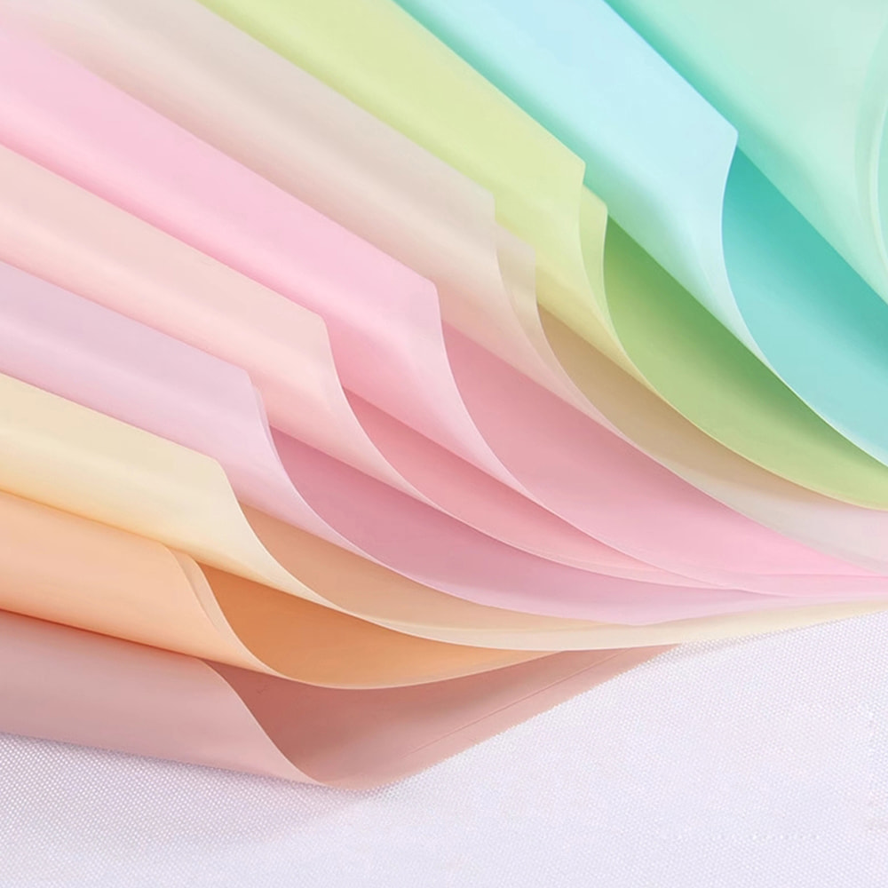 MYHC-02 BOPP Han Su Paper Solid Color Flower Packaging Film