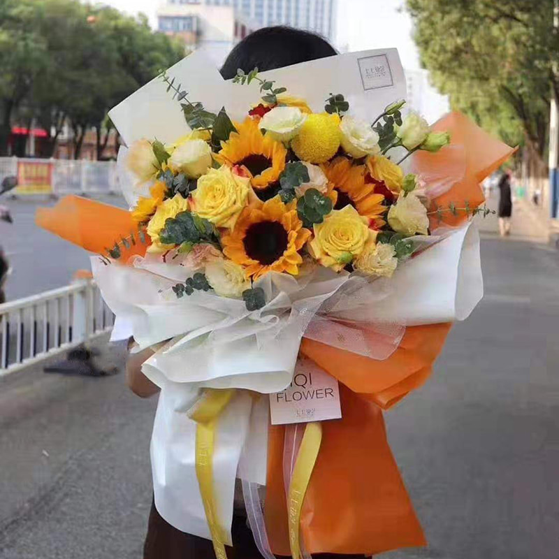 MYHC-02 BOPP Han Su Paper Solid Color Flower Packaging Film