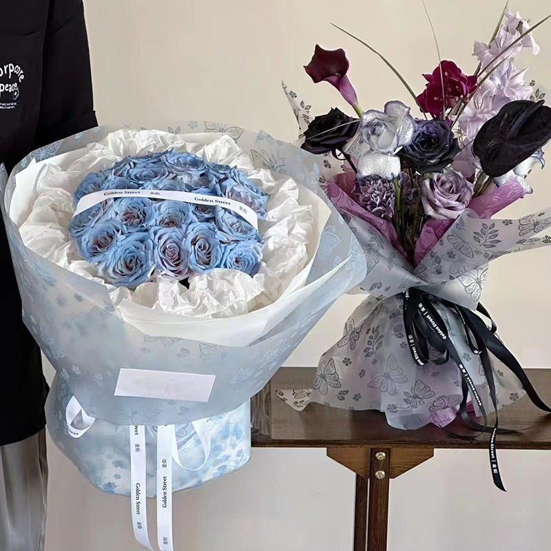 MYHC-07 Exquisite Butterfly Lines, Transparent Flower Packaging Film