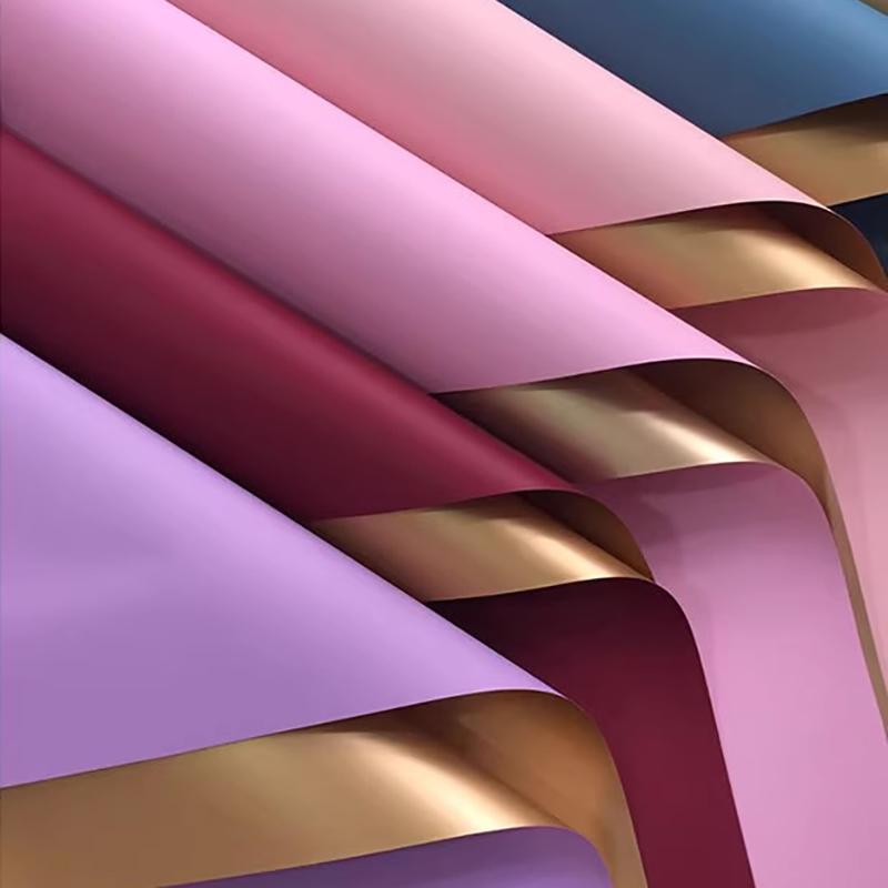 MYHC-17 Single-Sided Flash Gold, Double-Sided Double-Color, Pearlescent Film Flower Wrapping Paper