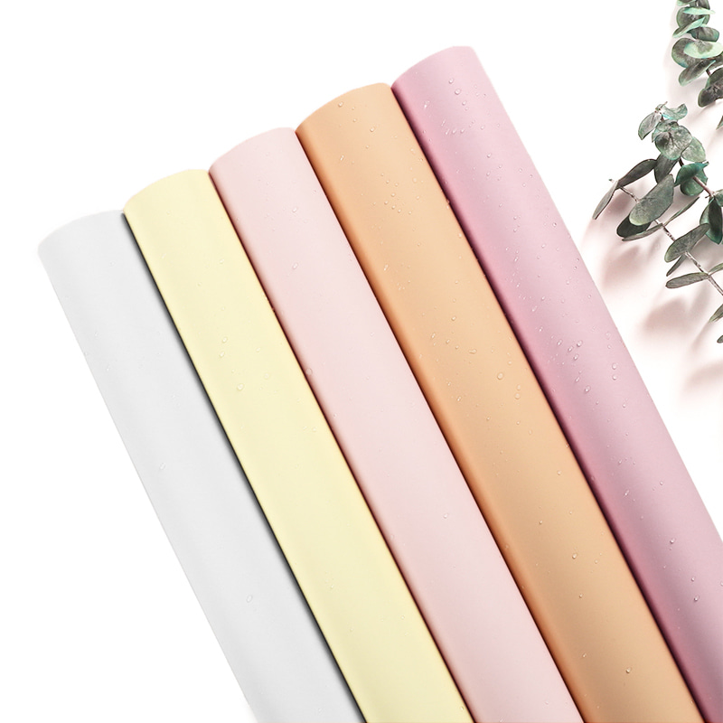 MYHC-30 20 Colors Pearl Film Solid Color Flower Wrapping Paper 
