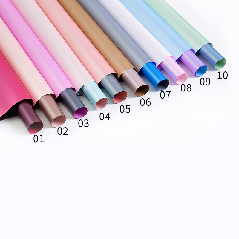 MYHC-32 Pearl Double-Sided Two-Color Waterproof Flower Wrapping Paper 