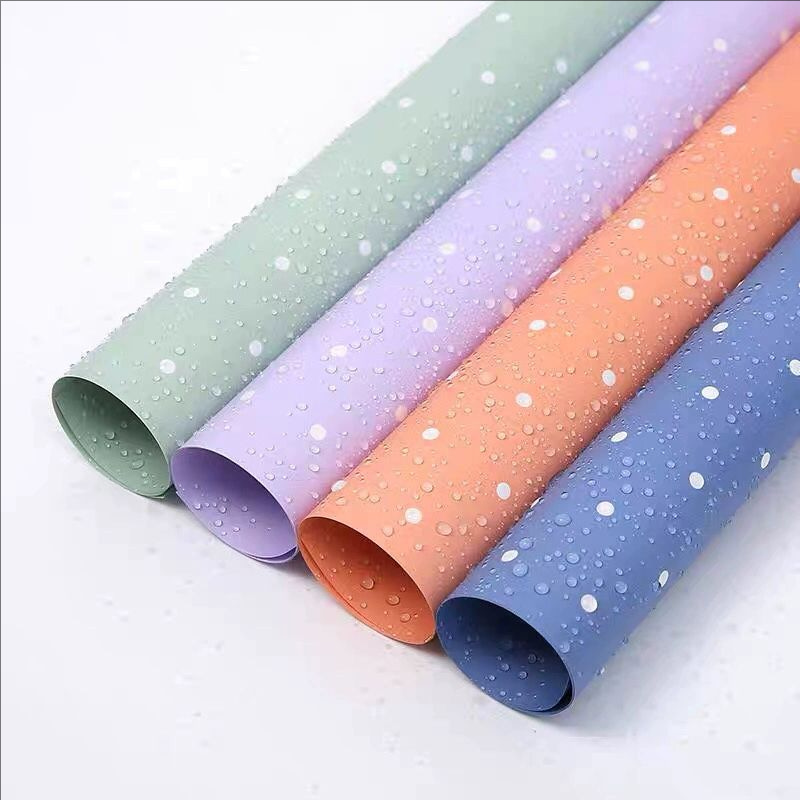 MYHC-37 Monochrome Dot Cotton Flower Wrapping Paper