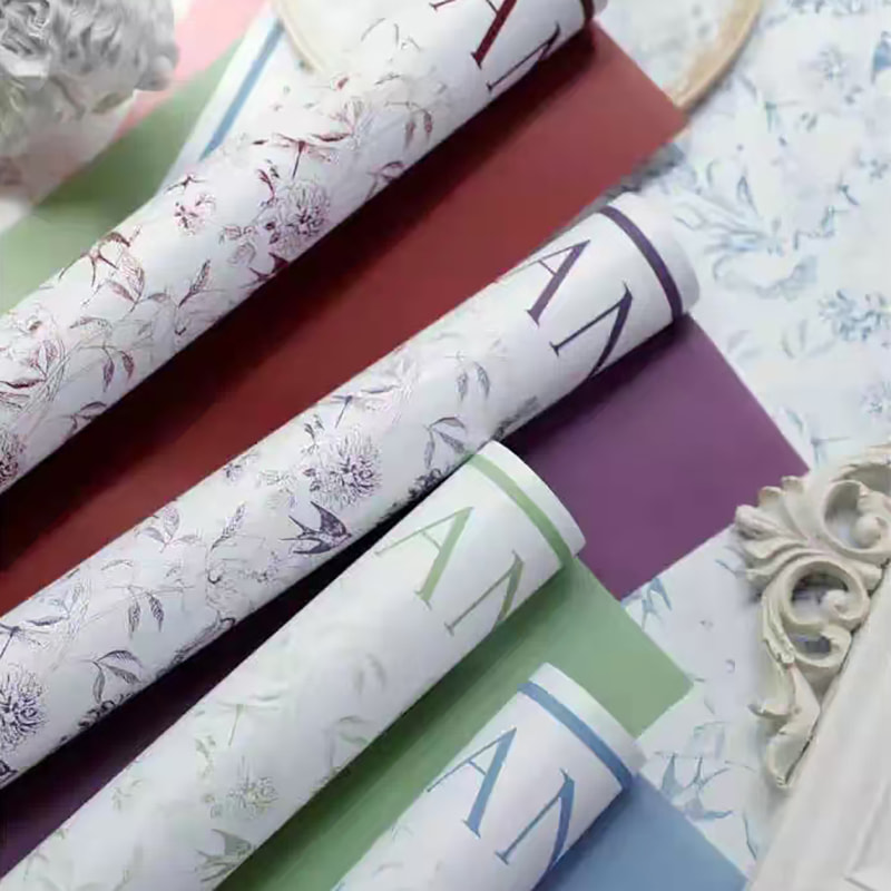 MYHC-49 Single-Sided Pattern Fresh Matte Flower Wrapping Paper