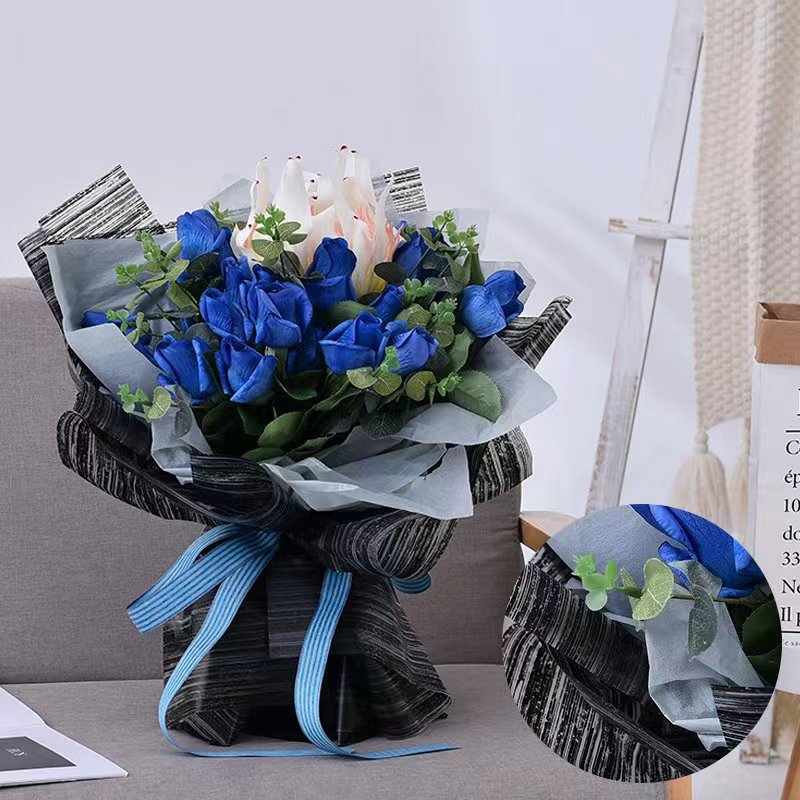 MYHC-51 Silk-Shaped Translucent Matte Flower Wrapping Paper