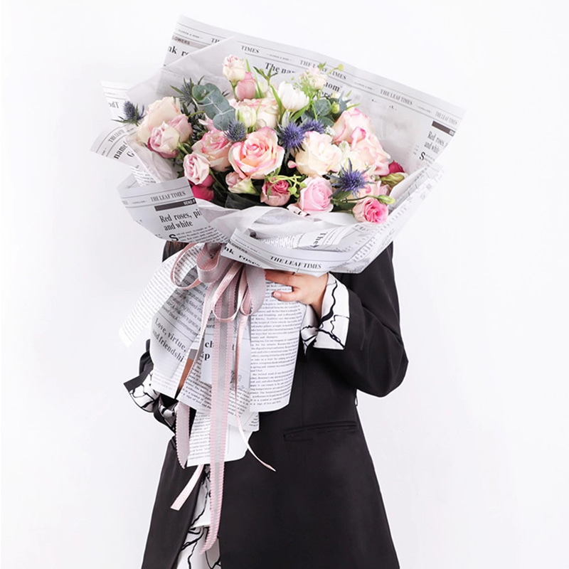 MYHC-52 Herb Golden Light Matt Film 57×57cm (±2cm) Plastic Flower Packaging Film 