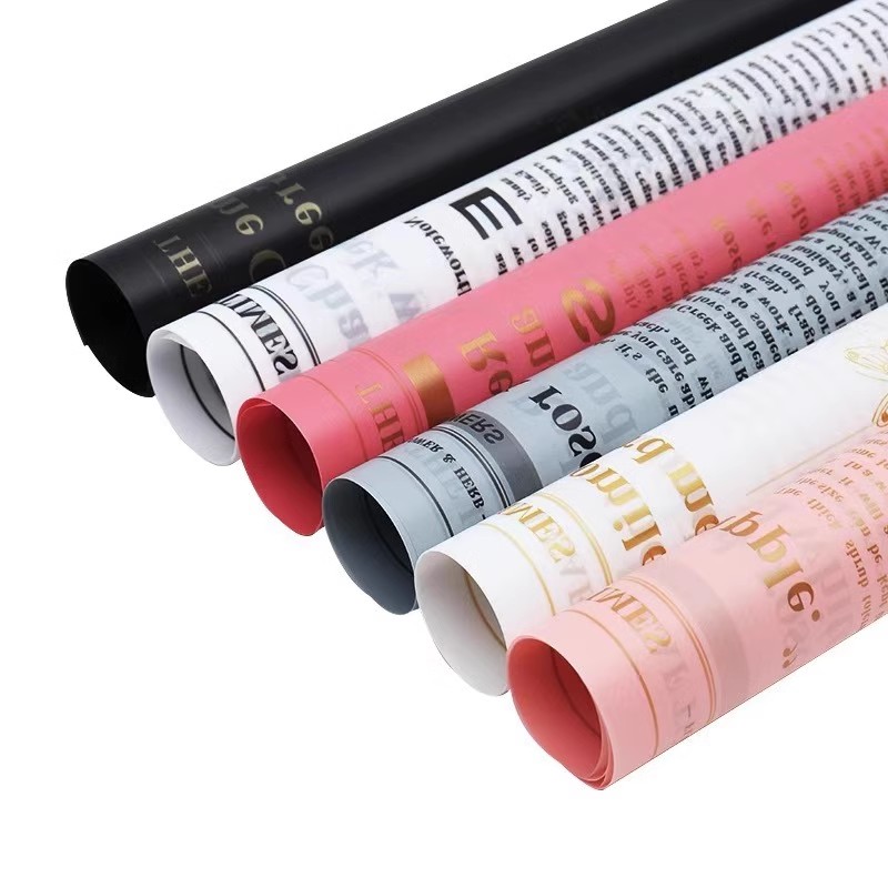 MYHC-52 Herb Golden Light Matt Film 57×57cm (±2cm) Plastic Flower Packaging Film 