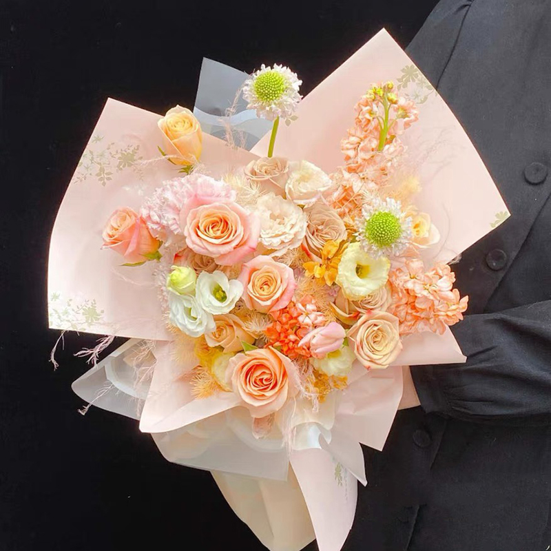 MYHC-55 Simple Light-Colored Matte Flower Packaging Film