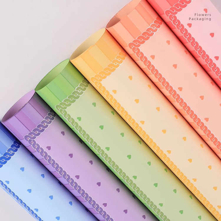 MYHC-65  Princess Dress Bright Color Plastic Flower Packaging Film 