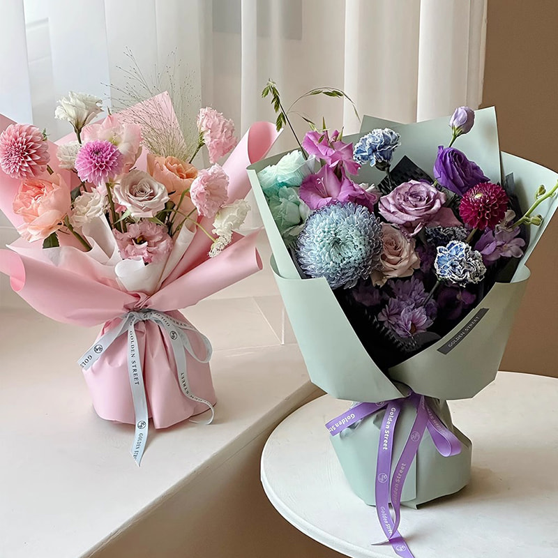 MYHC-68 Pearl Film 8 Silk 45×50cm (±2cm) Solid Color Flower Wrapping Paper