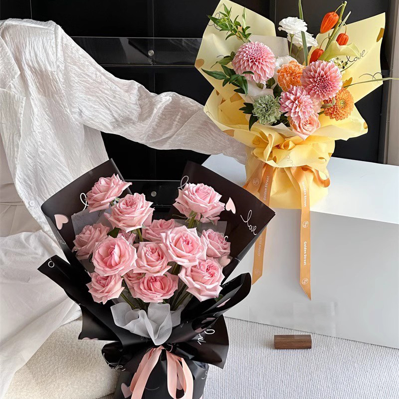 MYHC-75 6 Colors 57×57cm (±2cm) Matte Flower Packaging Film